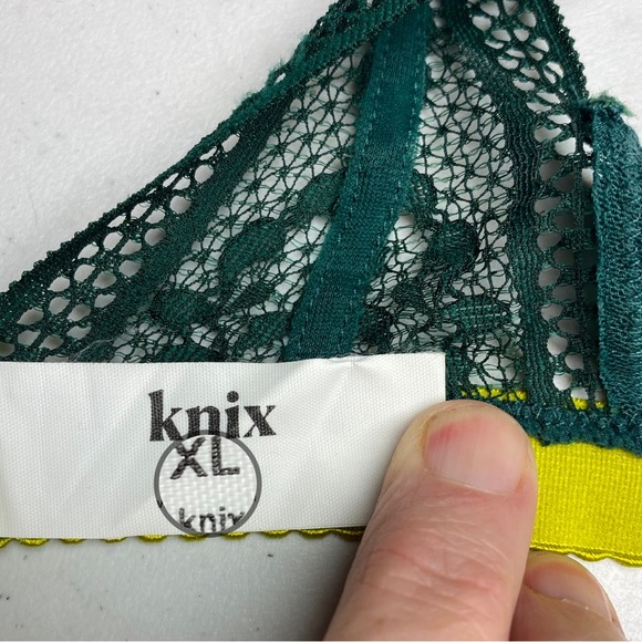 NWOT knix GRN/YELO Light Support Wireless, XL *P1061 - Picture 6 of 7